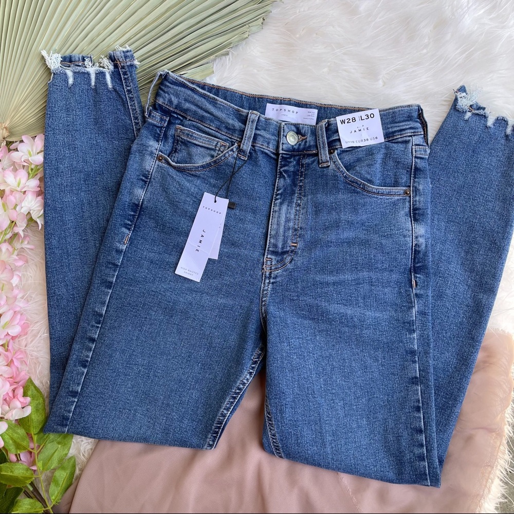 TopShop Jamie High Waisted Skinny Jeans 28/6 NWT